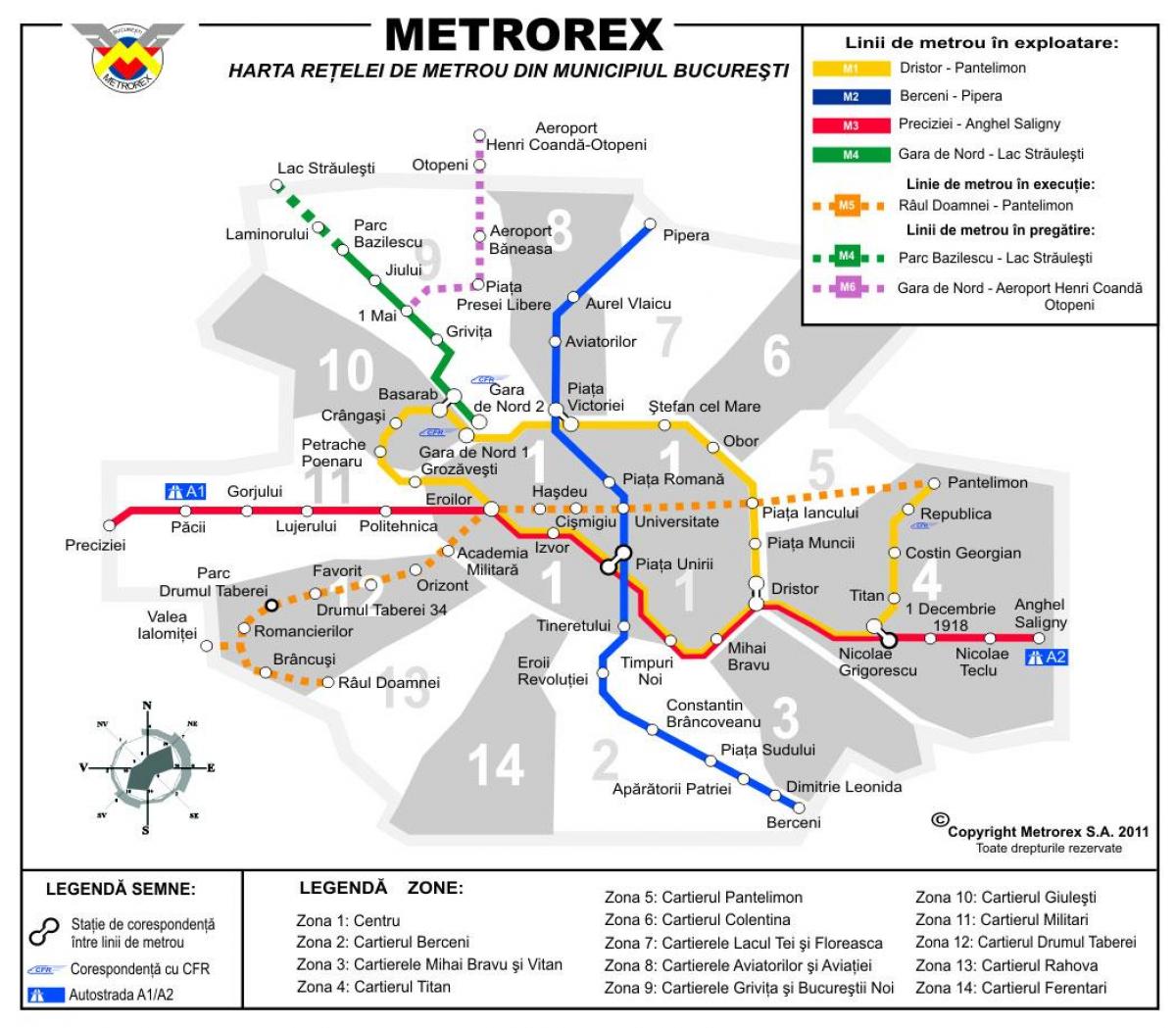 แผนที่ของ metrorex 